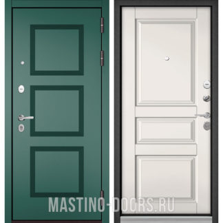 Железная входная дверь Мастино TRUST MASS Авокадо Веллюто 9S-192/Белый софт 9SD-2