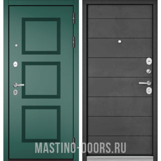 Железная дверь Мастино TRUST MASS Авокадо Веллюто 9S-192/Бетон темный 9S-135