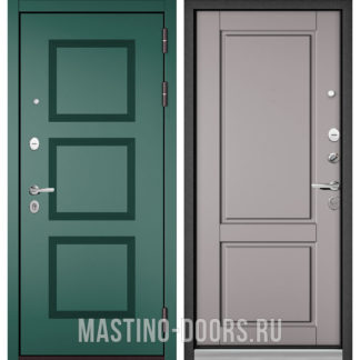 Железная дверь Мастино TRUST MASS Авокадо Веллюто 9S-192/Эмаль светло-серая 9SD-1