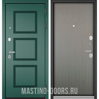 Железная входная дверь Мастино TRUST MASS Авокадо Веллюто 9S-192/Орех пепельный 9S-100
