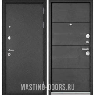 Металлическая дверь Мастино Mass-90 Букле антрацит/Бетон темный 9S-135