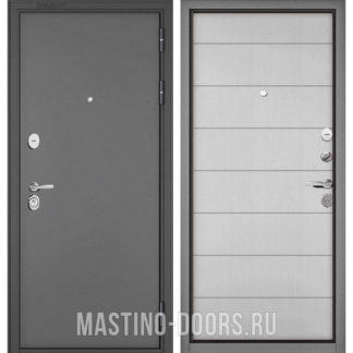 Стальная дверь Мастино TRUST MASS Букле графит/Дуб белый скандинавский 9S-135