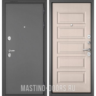 Входная металлическая дверь Мастино TRUST MASS Букле графит/Дуб светлый матовый 9S-108