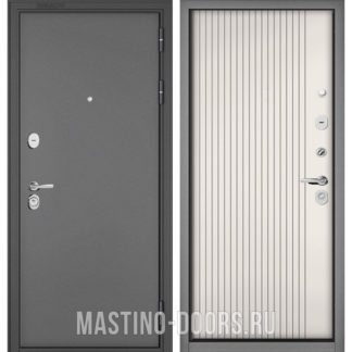 Металлическая дверь Мастино TRUST MASS Букле графит/Эмаль белоснежная 9S-161