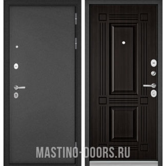 Входная дверь Мастино Масс-90 Букле антрацит/Ларче темный 9S-104