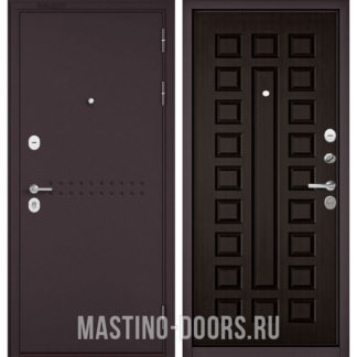 Железная дверь Мастино Mass-90 Букле шоколад R-4/Венге 9S-110