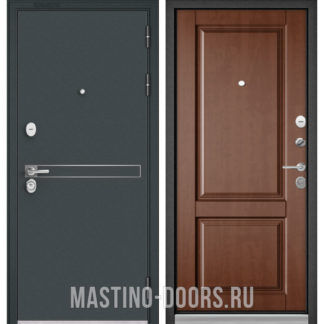 Стальная дверь Мастино TRUST MASS Черный шелк D-4/Карамель 9SD-1