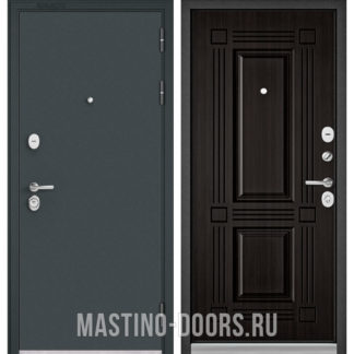 Металлическая дверь Мастино TRUST MASS Черный муар металлик/Ларче темный 9S-104