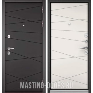 Входная железная дверь Мастино Trust Mass Графит софт 9S-130/Белый софт 9S-130