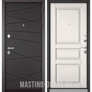 Железная дверь Мастино Trust Mass Графит софт 9S-130/Белый софт 9SD-2