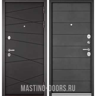 Входная металлическая дверь Мастино Trust Mass Графит софт 9S-130/Бетон темный 9S-135