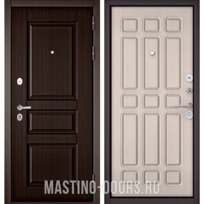 Входная железная дверь Мастино Траст Масс Ларче шоколад 9SD-2/Ларче бьянко 9S-111