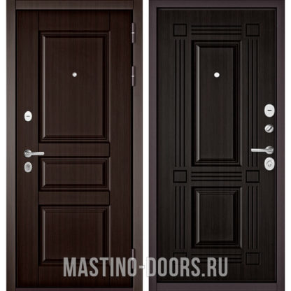 Входная стальная дверь Мастино Траст Масс Ларче шоколад 9SD-2/Ларче темный 9S-104