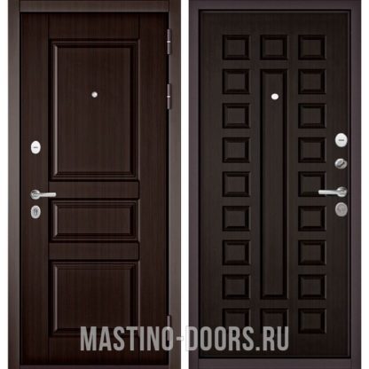 Железная входная дверь Мастино Траст Масс Ларче шоколад 9SD-2/Венге 9S-110