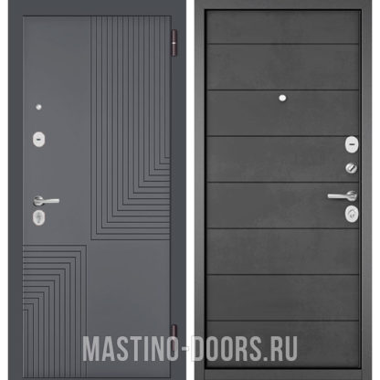 Железная дверь Мастино TRUST MASS Оскуро Веллюто 9S-195/Бетон темный 9S-135