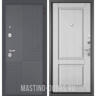 Стальная дверь Мастино TRUST MASS Оскуро Веллюто 9S-195/Дуб белый матовый 9SD-1
