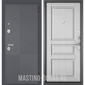Входная дверь Мастино TRUST MASS Оскуро Веллюто 9S-195/Дуб белый матовый 9SD-2