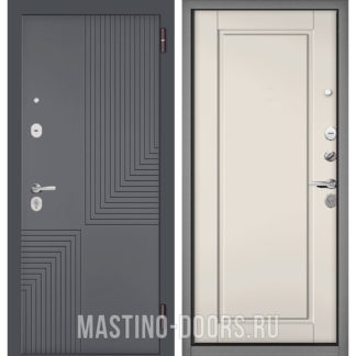 Железная дверь Мастино TRUST MASS Оскуро Веллюто 9S-195/Эмаль молоко 9SD-0