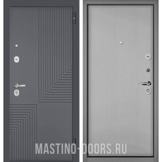 Металлическая дверь Мастино TRUST MASS Оскуро Веллюто 9S-195/Эмаль светло-серая 9S-100