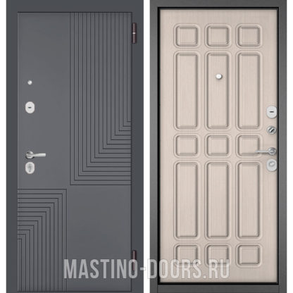 Стальная дверь Мастино TRUST MASS Оскуро Веллюто 9S-195/Ларче бьянко 9S-111
