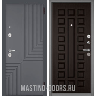 Металлическая входная дверь Мастино TRUST MASS Оскуро Веллюто 9S-195/Венге 9S-110
